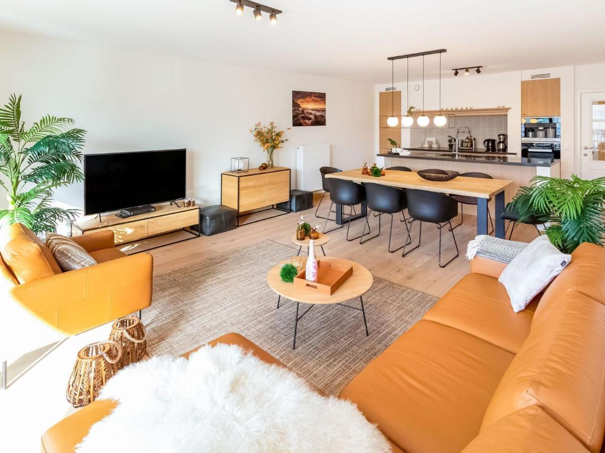 Luxurious Crystal Sea View Apartment With 2 Terraces Остенде Екстер'єр фото