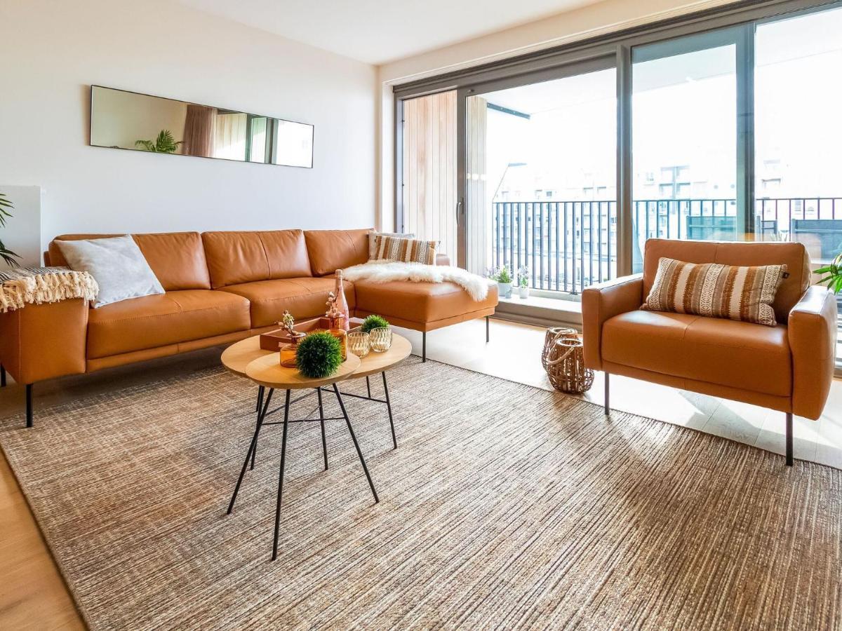 Luxurious Crystal Sea View Apartment With 2 Terraces Остенде Екстер'єр фото