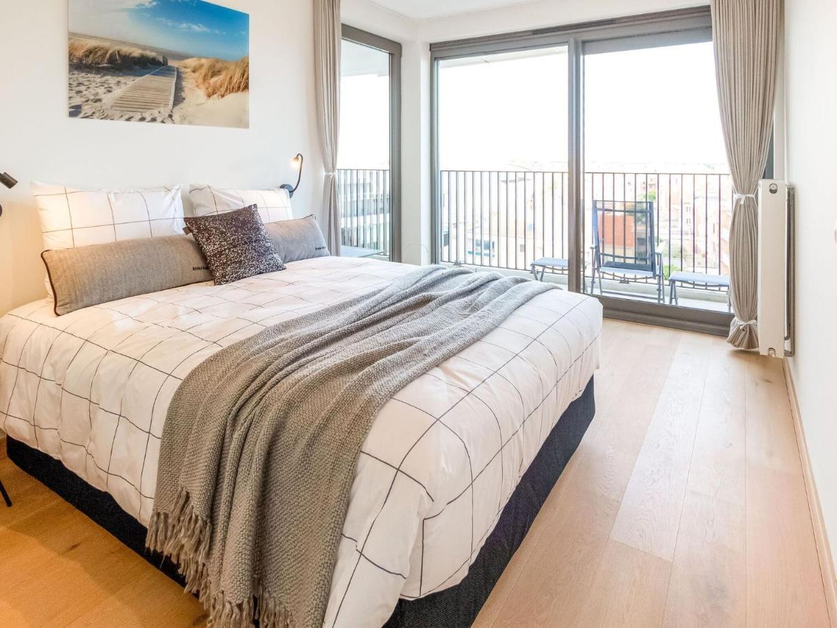 Luxurious Crystal Sea View Apartment With 2 Terraces Остенде Екстер'єр фото