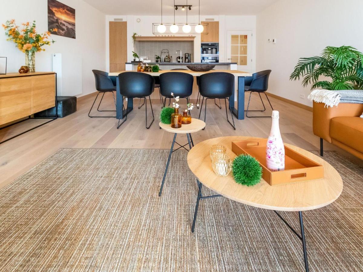 Luxurious Crystal Sea View Apartment With 2 Terraces Остенде Екстер'єр фото