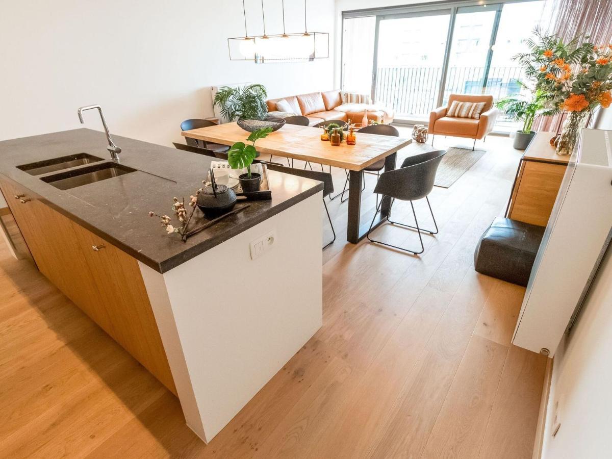 Luxurious Crystal Sea View Apartment With 2 Terraces Остенде Екстер'єр фото