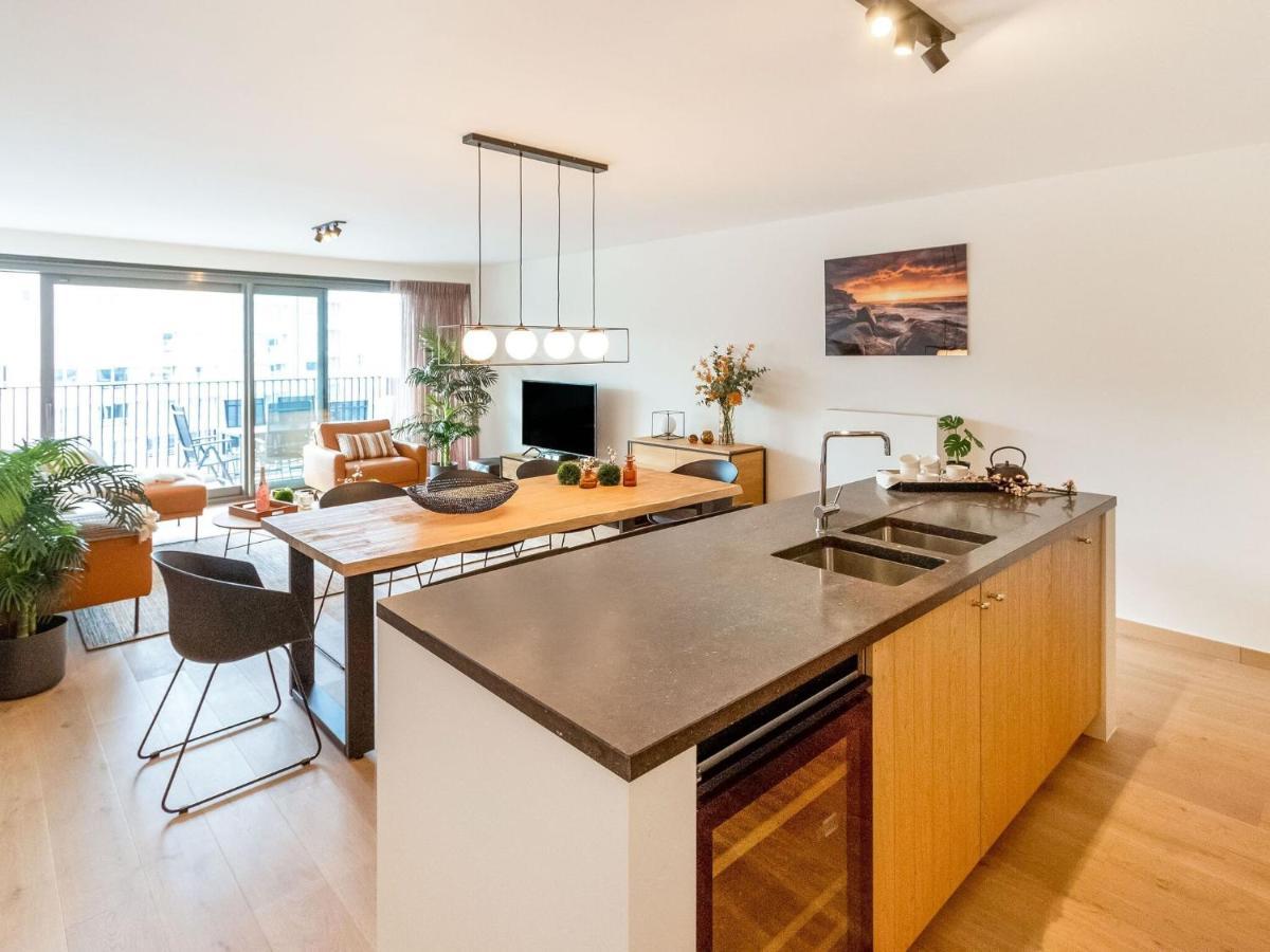 Luxurious Crystal Sea View Apartment With 2 Terraces Остенде Екстер'єр фото