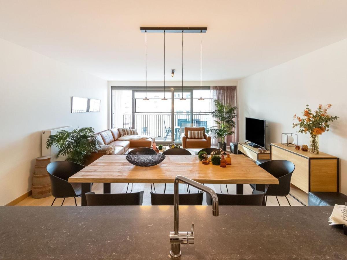 Luxurious Crystal Sea View Apartment With 2 Terraces Остенде Екстер'єр фото